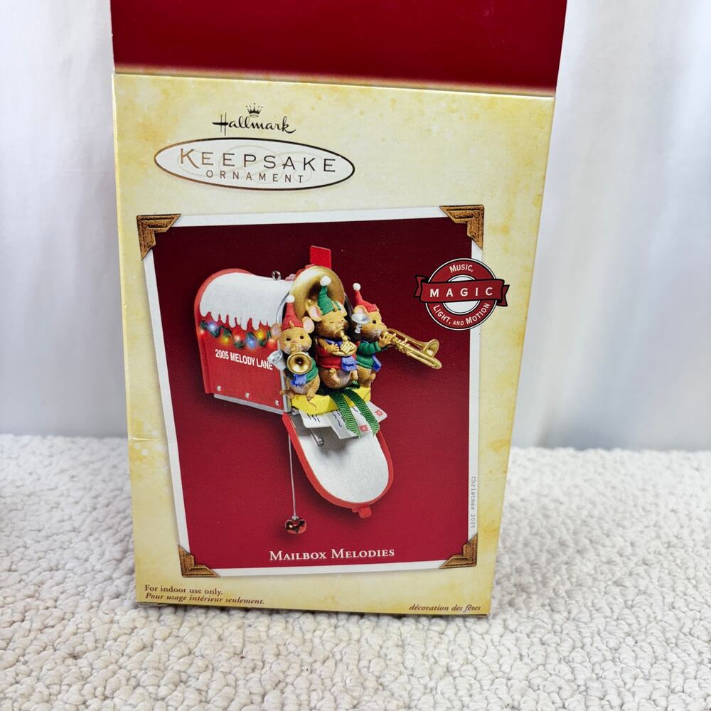 Hallmark Keepsake Ornament Mailbox Melodies 2005 Magic Music Light & Motion New